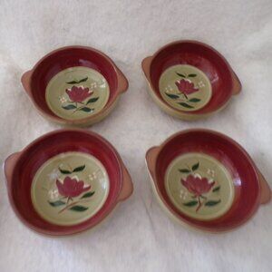 Stangl Pottery Bowls Magnolia Pattern